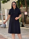 RUBY Polo Elbise Lacivert 