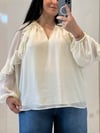 SARI ŞIFON BLUZ 