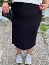 SİYAH GOFRE ETEK