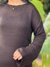 Velar Siyah Triko Elbise
