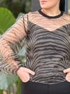 Wild Sheer Tül Bluz