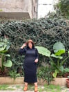 YUMOŞ SİYAH TRİKO ELBİSE 