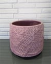 Hasır Lila Seramik Saksı-15 cm