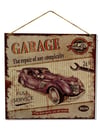 Garage Duvar Panosu-30x30 cm