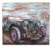 Araba Ahşap Yağlı Boya Tablo-100x100 cm