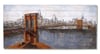 Brooklyn Bridge Ahşap Yağlı Boya Tablo-75x150 cm