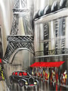 Eiffel Tower Metal Yağlı Boya Tablo-80x120 cm