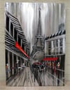 Eiffel Tower Metal Yağlı Boya Tablo-80x120 cm