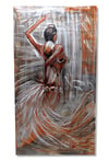 Kadın Metal Yağlı Boya Tablo-70x140 cm