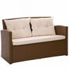Kahve Rattan Oturma Grubu