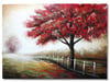 Kırmızı Ağaç Yağlı Boya Tablo-150x200 cm
