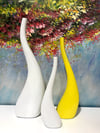 Kıvrımlı Obje Beyaz - 50 cm