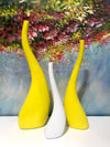 Kıvrımlı Obje Sarı - 40 cm