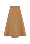 DİKİŞLİ ETEK CAMEL