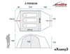 Evolite EXCAMP3 3 KİŞİLİK ÇADIR EVO-9204