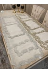 Gümüş Işlemeli, Özel Ödemiş Ipek 5 Parça Salon Set