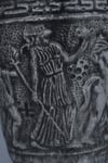 Antik Yunan Rölyef Saksı/ Kalemlik Gri
