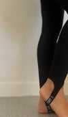 Ayağı Lastikli Siyah Tayt