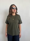 Basic Pamuklu Haki Tişört