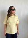 Basic Pamuklu Sarı Tişört
