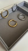 Çelik Büyük Gold Halka Küpe