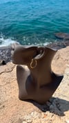 Gold Kalp Detay Küpe