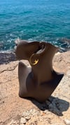 Gold Kuş Detay Halka Küpe