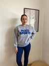 Kadın Gri Paris Yazılı Sweatshirt