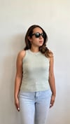 Mint Yeşili Fitilli Basic Halter