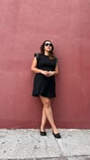 Piliseli Şortlu Siyah Etek