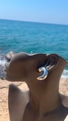 Yarım Ay Silver Küpe 