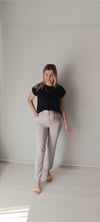 Beli lastikli Kumaş pantolon 