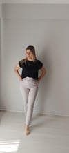 Beli lastikli Kumaş pantolon 