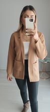 Blazer hırka krem
