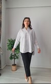 Çizgili poplin gömlek 