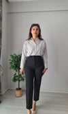 Çizgili poplin gömlek 