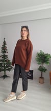 Düz renk triko kazak