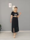Etek ucu Tül detaylı elbise