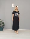 Etek ucu Tül detaylı elbise