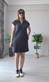 Modal Polo yaka elbise 