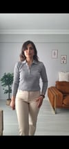Polo yaka body gri