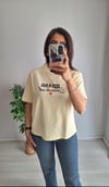 Sırt yazılı basic tişört