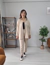 Sofia Keten İkili Takım krem