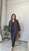 TAŞLI BOMBER CEKET KAHVE