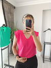 Vatkali tişört pembe 