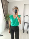 Vatkali tişört yeşil 