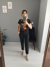 Yaprak desenli tişört 