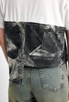 Denim Parçalı Tişört
