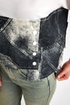 Denim Parçalı Tişört