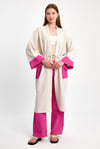 Kimono Dantel İşlemeli İkili Takım